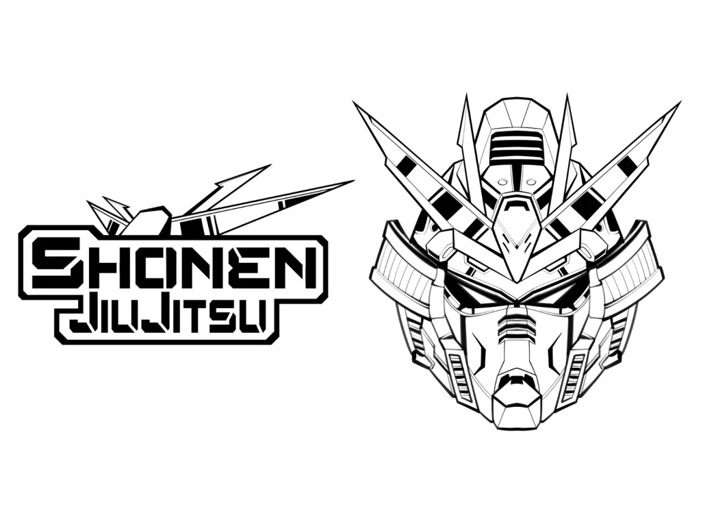 shonen jiujitsu line art